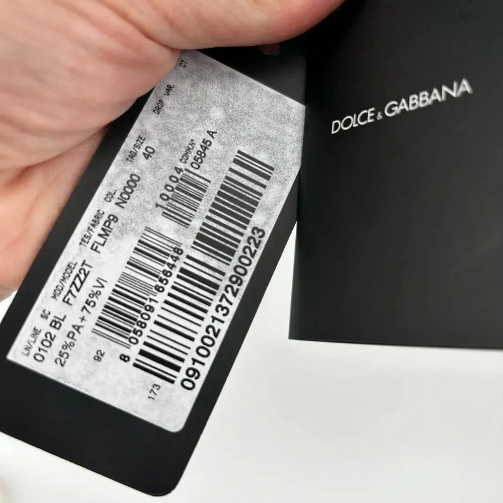 NWT Dolce & Gabbana L/s Lace Blouse Shirt with Rhinestone SIZE IT40 US SMALL - Picture 4 of 14